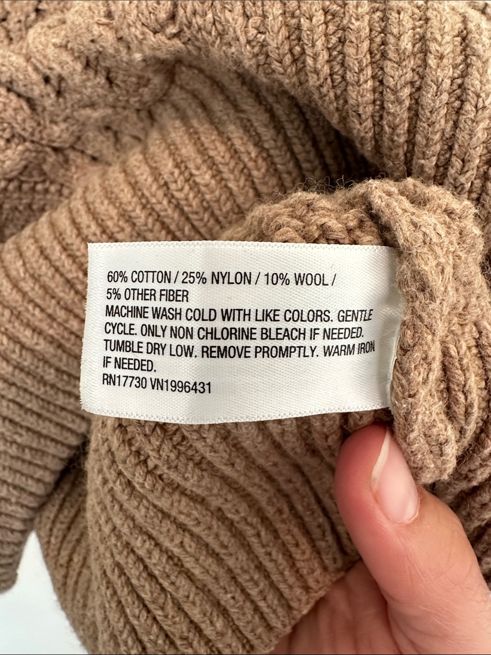 Universal Thread Cable Knit Crewneck Sweater in Brown - Picture 4 of 6